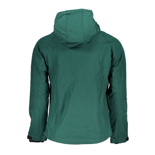 Green Polyester Jackets & Coat-Gianmarco Venturi-LabelTerrace.com