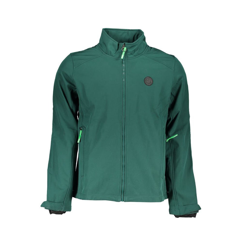 Green Polyester Jackets & Coat-Gianmarco Venturi-LabelTerrace.com