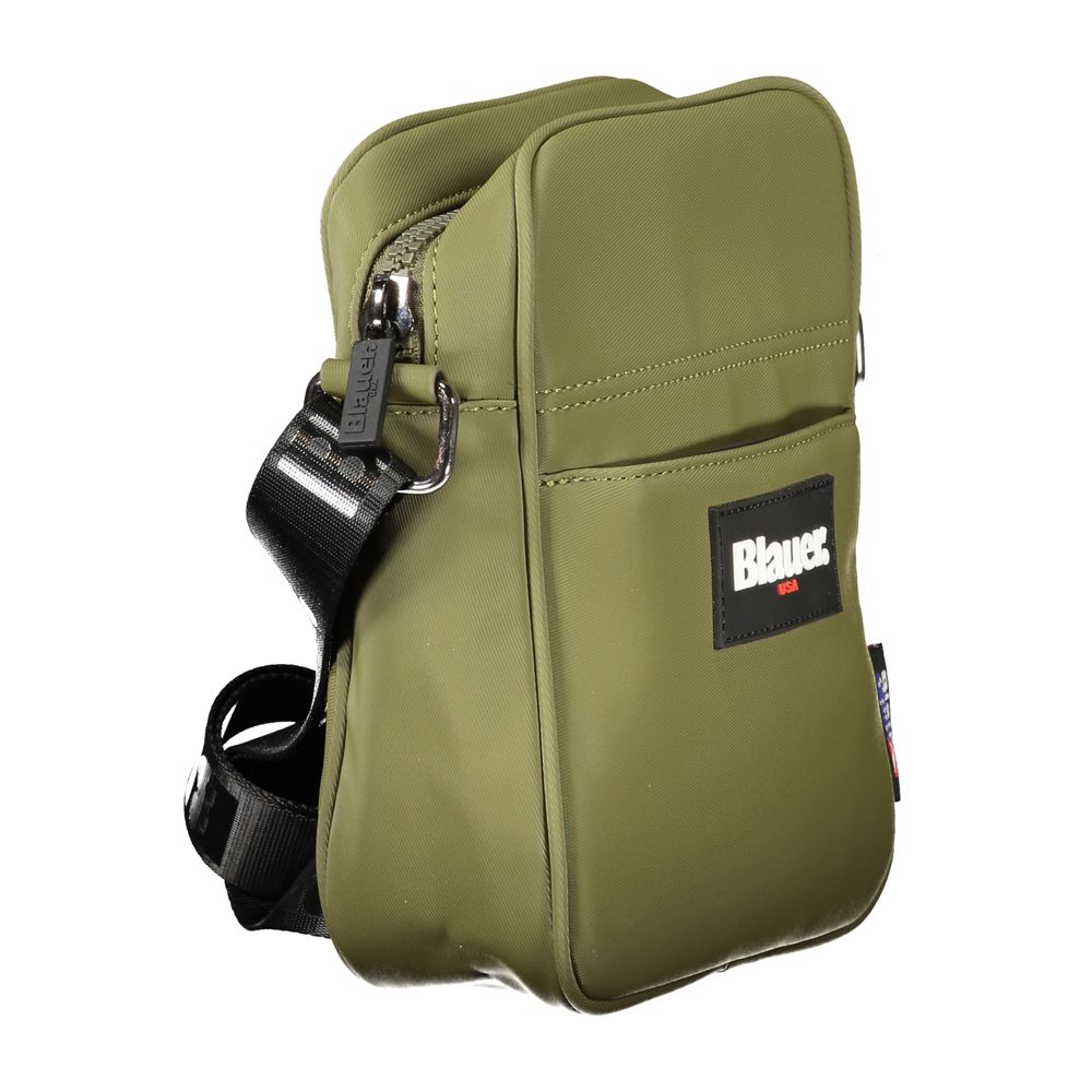 Green Polyester Men Shoulder Bag-Blauer-LabelTerrace.com