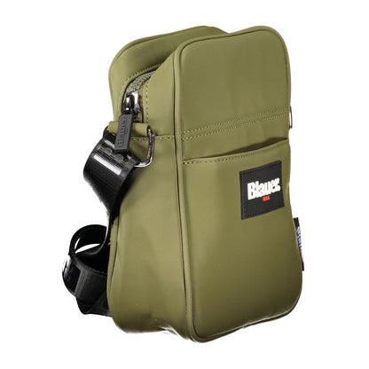 Green Polyester Men Shoulder Bag-Blauer-LabelTerrace.com