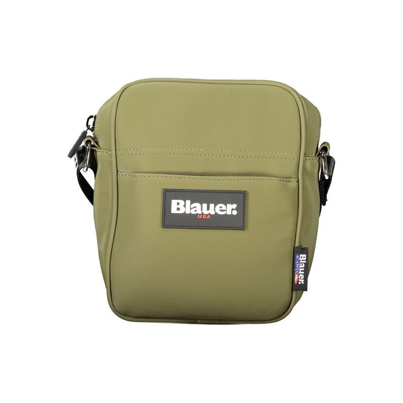 Green Polyester Men Shoulder Bag-Blauer-LabelTerrace.com
