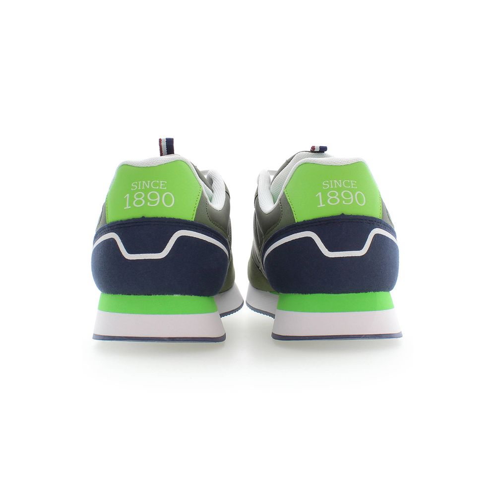 Green Polyester Men Sneaker-U.S. POLO ASSN.-LabelTerrace.com