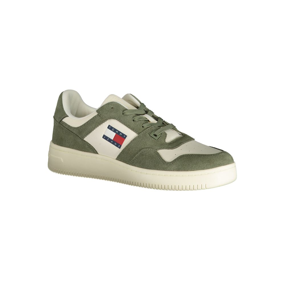 Green Polyester Sneaker-Tommy Hilfiger-LabelTerrace.com