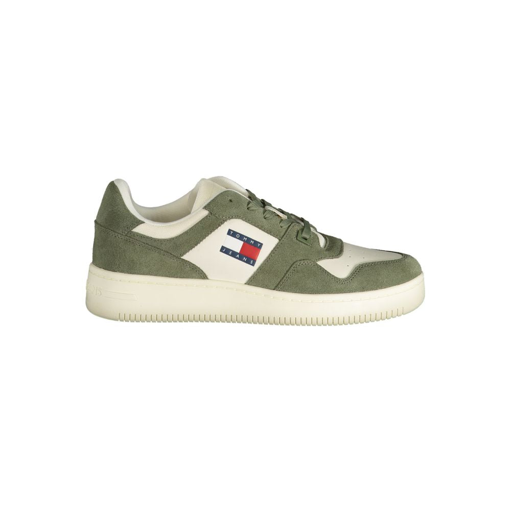 Green Polyester Sneaker-Tommy Hilfiger-LabelTerrace.com