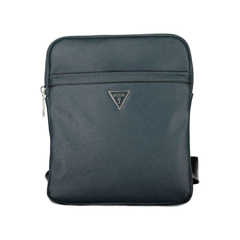 Green Polyethylene Shoulder Bag-Guess Jeans-LabelTerrace.com