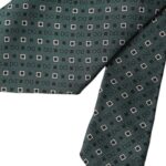 Green Silk Branded Logo Adjustable Men Tie-Dolce & Gabbana-LabelTerrace.com