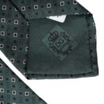 Green Silk Branded Logo Adjustable Men Tie-Dolce & Gabbana-LabelTerrace.com
