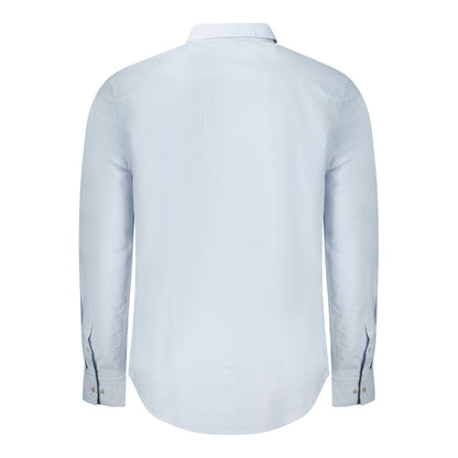 Light Blue Cotton Men Shirt