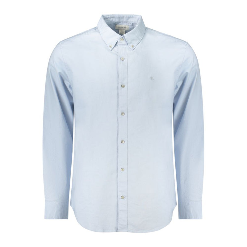Light Blue Cotton Men Shirt