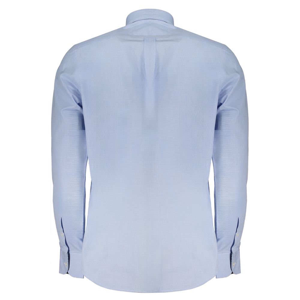 Light Blue Cotton Men Shirt-Harmont & Blaine-LabelTerrace.com