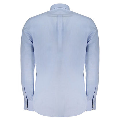 Light Blue Cotton Men Shirt-Harmont & Blaine-LabelTerrace.com