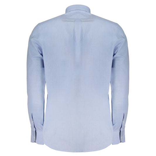 Light Blue Cotton Men Shirt-Harmont & Blaine-LabelTerrace.com