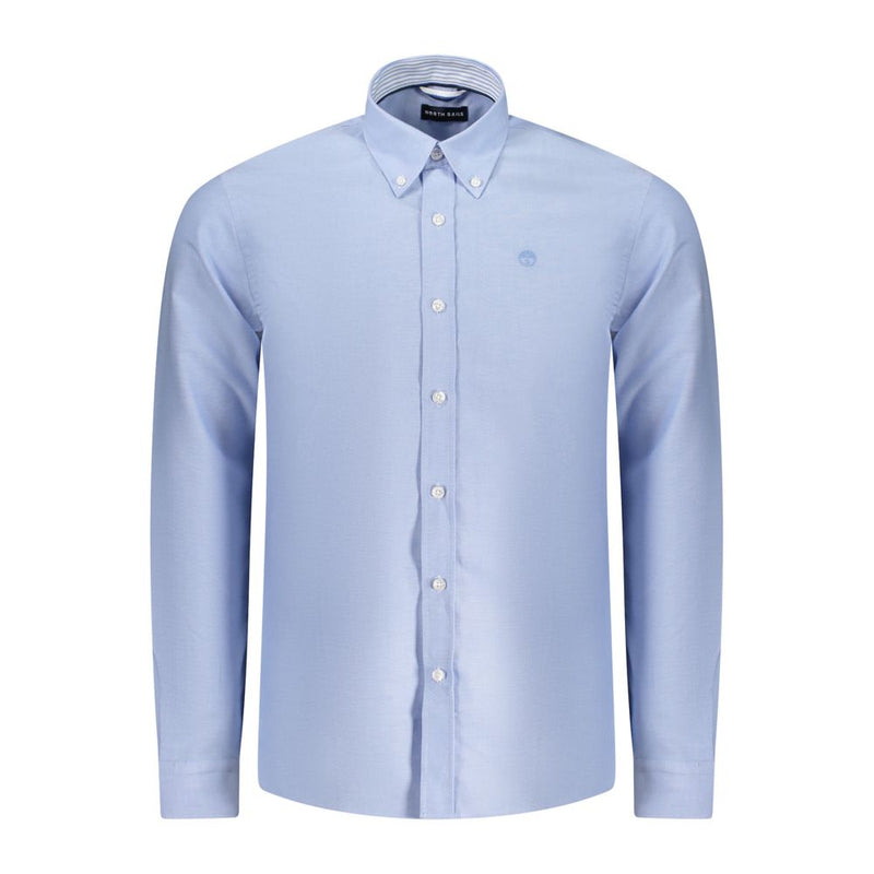 Light Blue Cotton Men Shirt