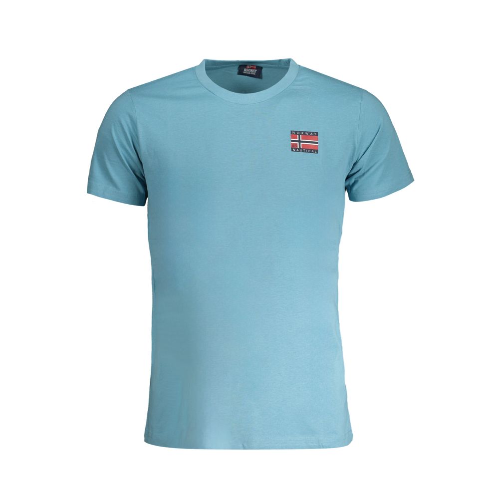 Light Blue Cotton Men T-Shirt-Norway 1963-LabelTerrace.com