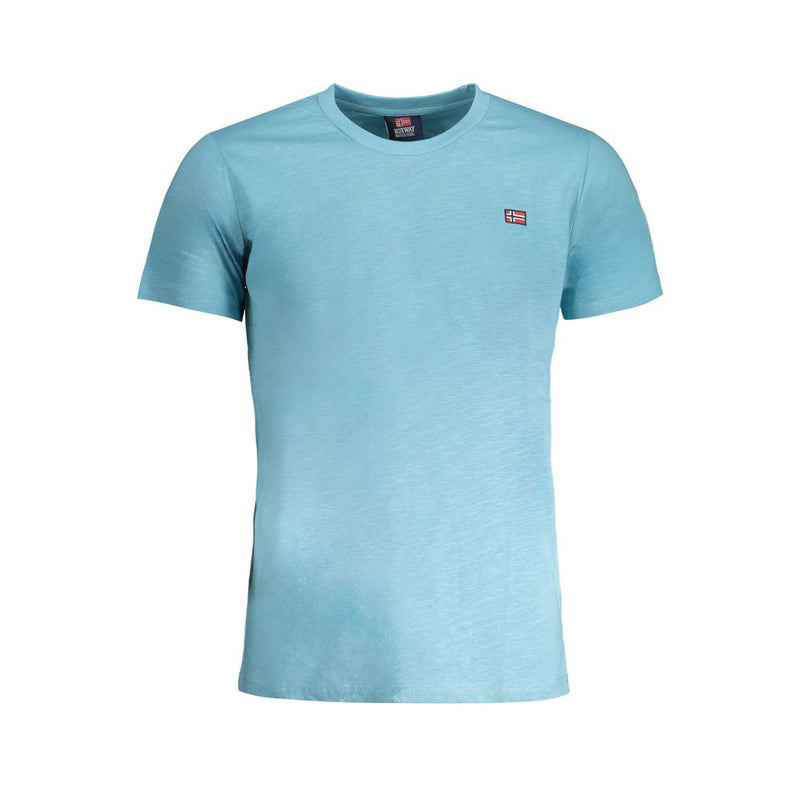 Light Blue Cotton Men T-Shirt-Norway 1963-LabelTerrace.com