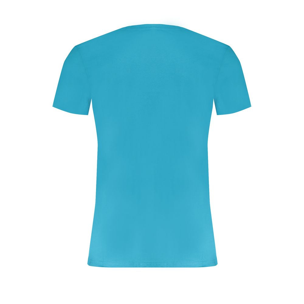 Light Blue Cotton Men T-Shirt-Trussardi-LabelTerrace.com