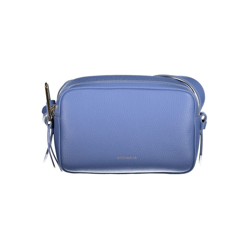 Light Blue Leather Women Handbag