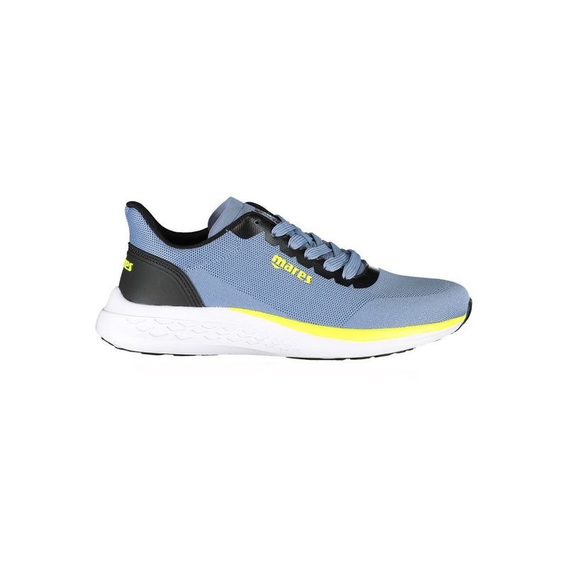 Light Blue Polyester Men Sneaker-Mares-LabelTerrace.com