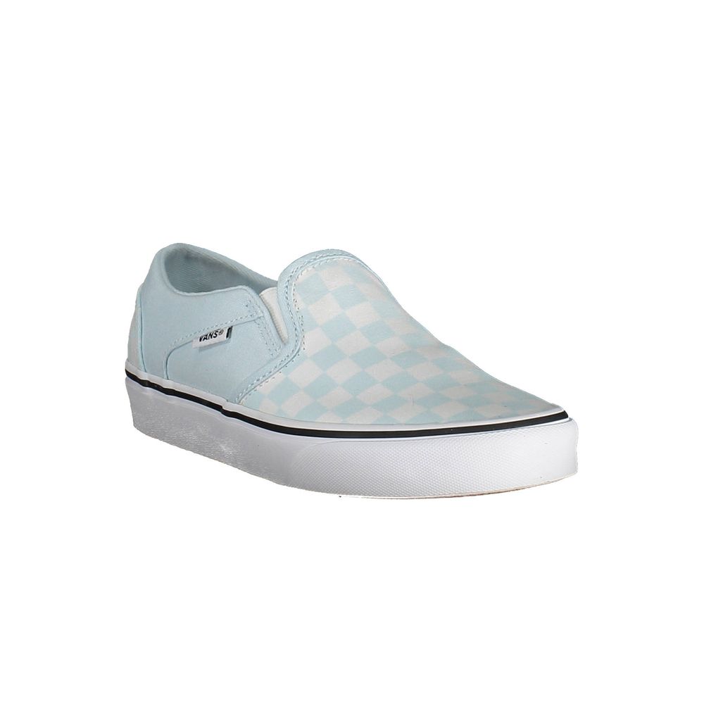 Light Blue Polyester Women Sneaker-Vans-LabelTerrace.com