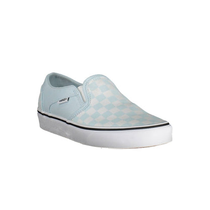 Light Blue Polyester Women Sneaker-Vans-LabelTerrace.com