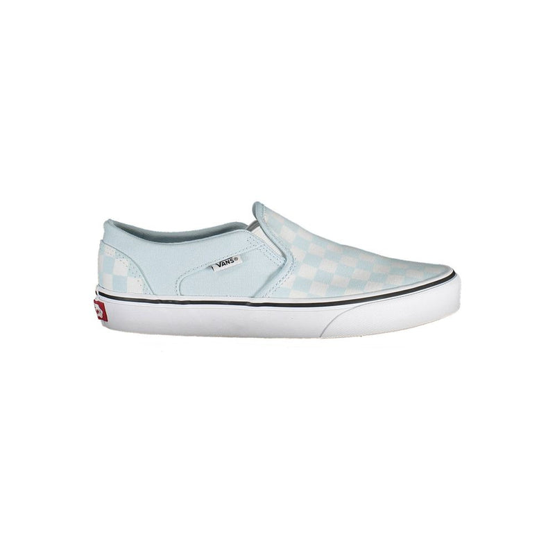 Light Blue Polyester Women Sneaker-Vans-LabelTerrace.com