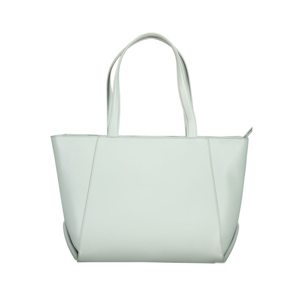 Light Blue Polyethylene Women Handbag-Calvin Klein-LabelTerrace.com
