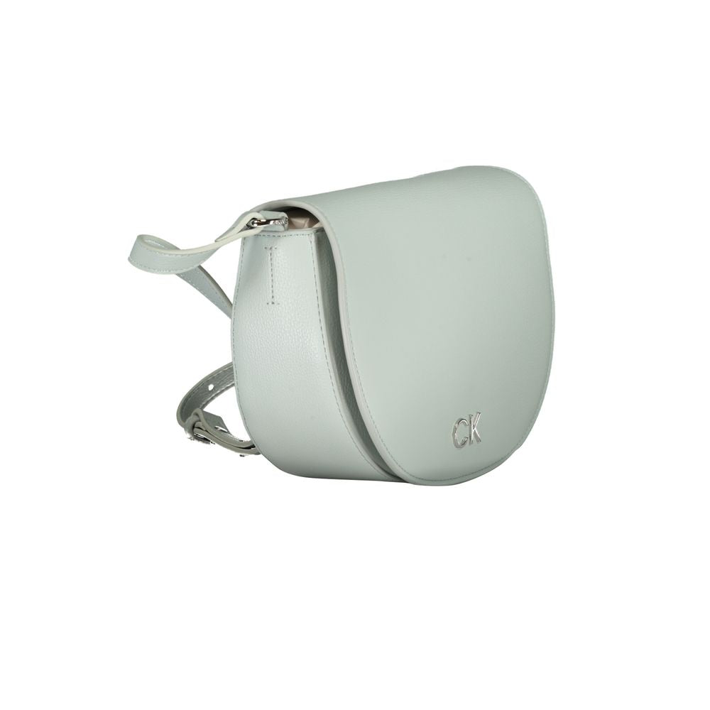 Light Blue Polyethylene Women Handbag-Calvin Klein-LabelTerrace.com