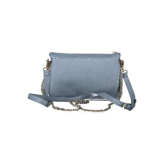 Light Blue Polyethylene Women Handbag-Mario Valentino-LabelTerrace.com