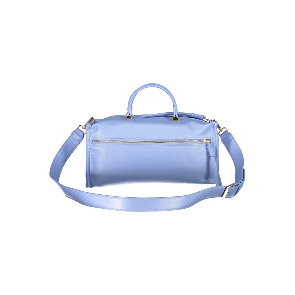 Light Blue Polyethylene Women Handbag-Mario Valentino-LabelTerrace.com