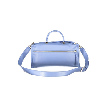 Light Blue Polyethylene Women Handbag-Mario Valentino-LabelTerrace.com