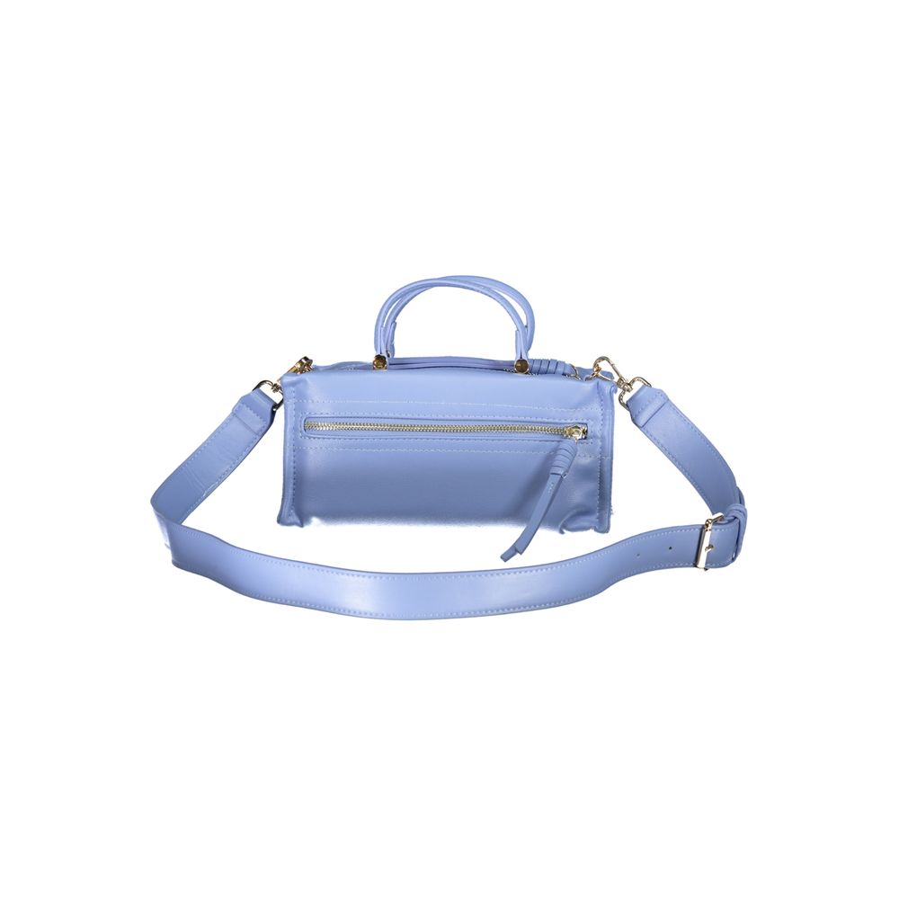 Light Blue Polyethylene Women Handbag-Mario Valentino-LabelTerrace.com