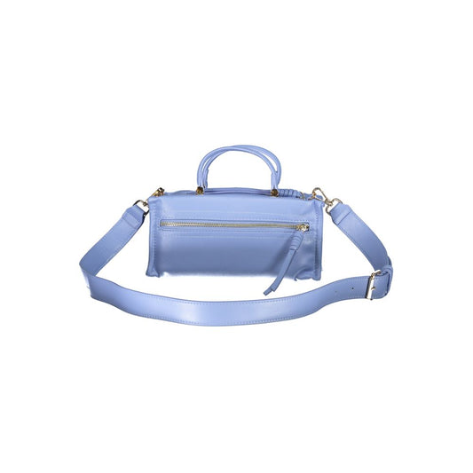 Light Blue Polyethylene Women Handbag-Mario Valentino-LabelTerrace.com