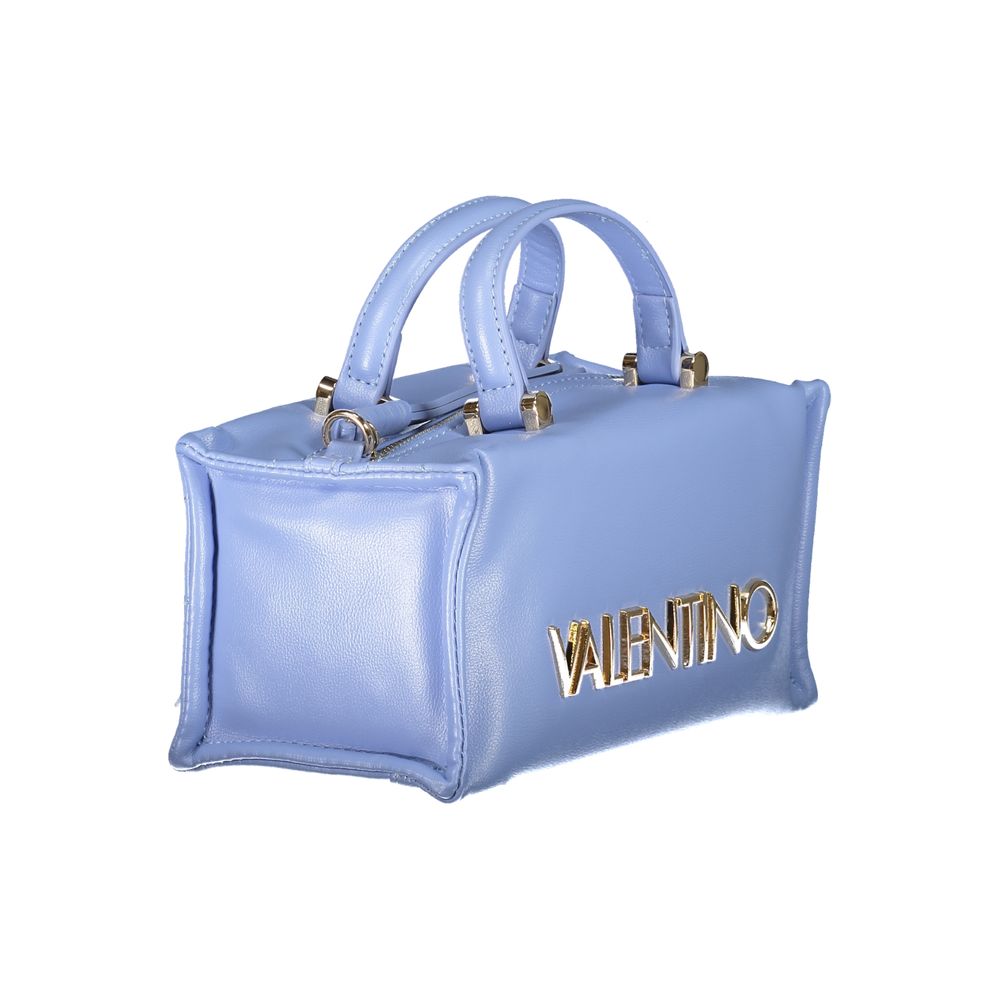 Light Blue Polyethylene Women Handbag-Mario Valentino-LabelTerrace.com