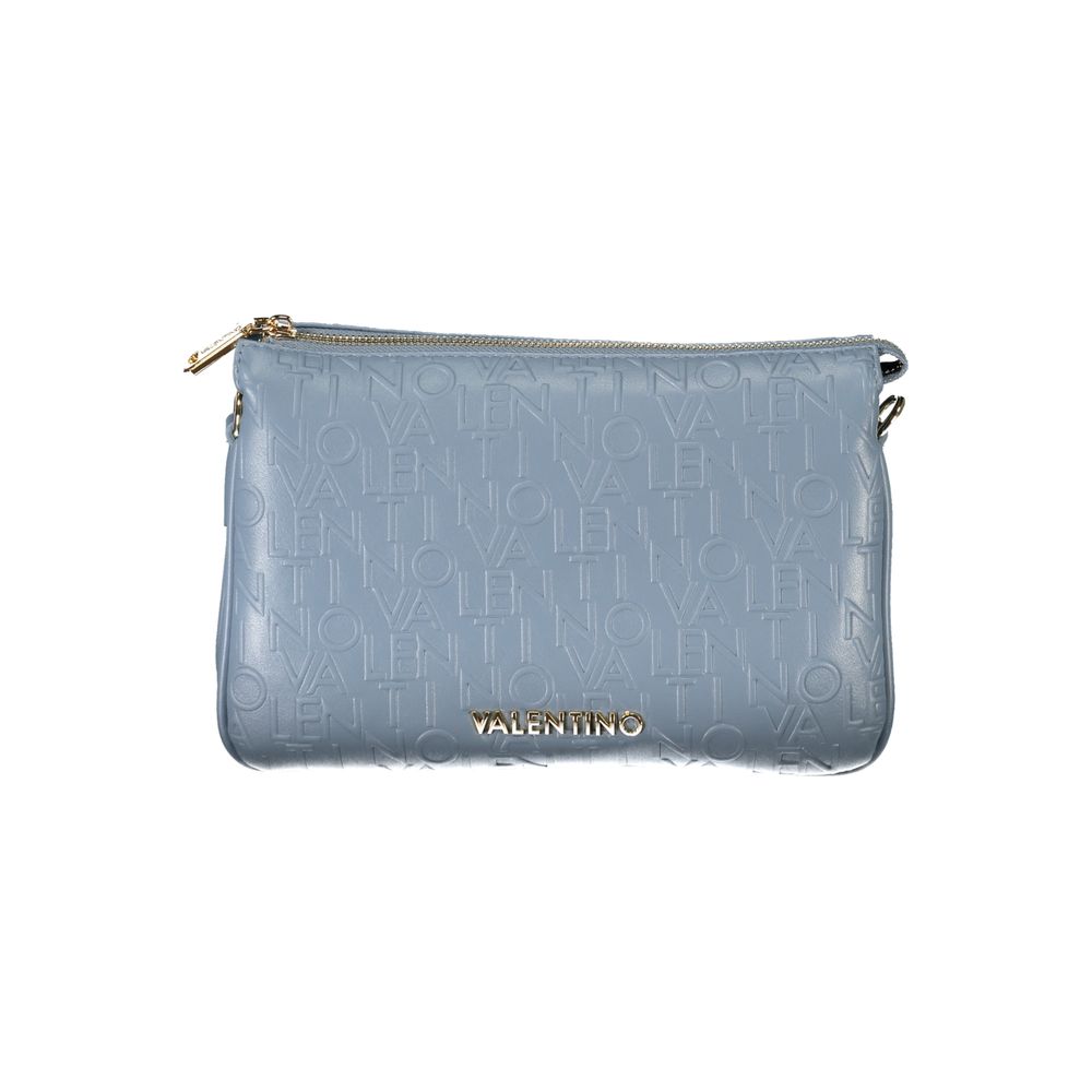 Light Blue Polyethylene Women Handbag-Mario Valentino-LabelTerrace.com