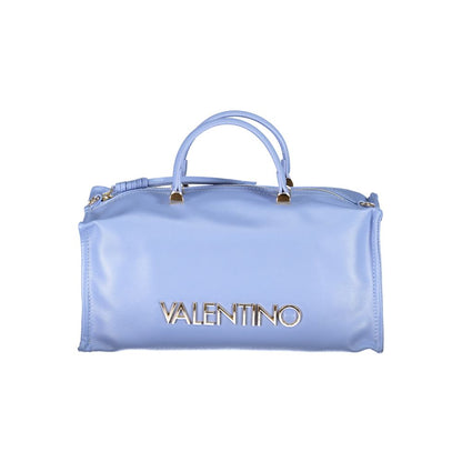 Light Blue Polyethylene Women Handbag-Mario Valentino-LabelTerrace.com