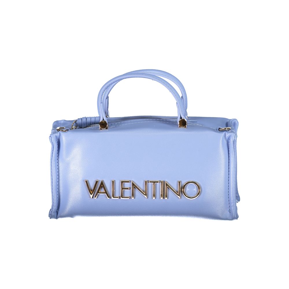 Light Blue Polyethylene Women Handbag-Mario Valentino-LabelTerrace.com
