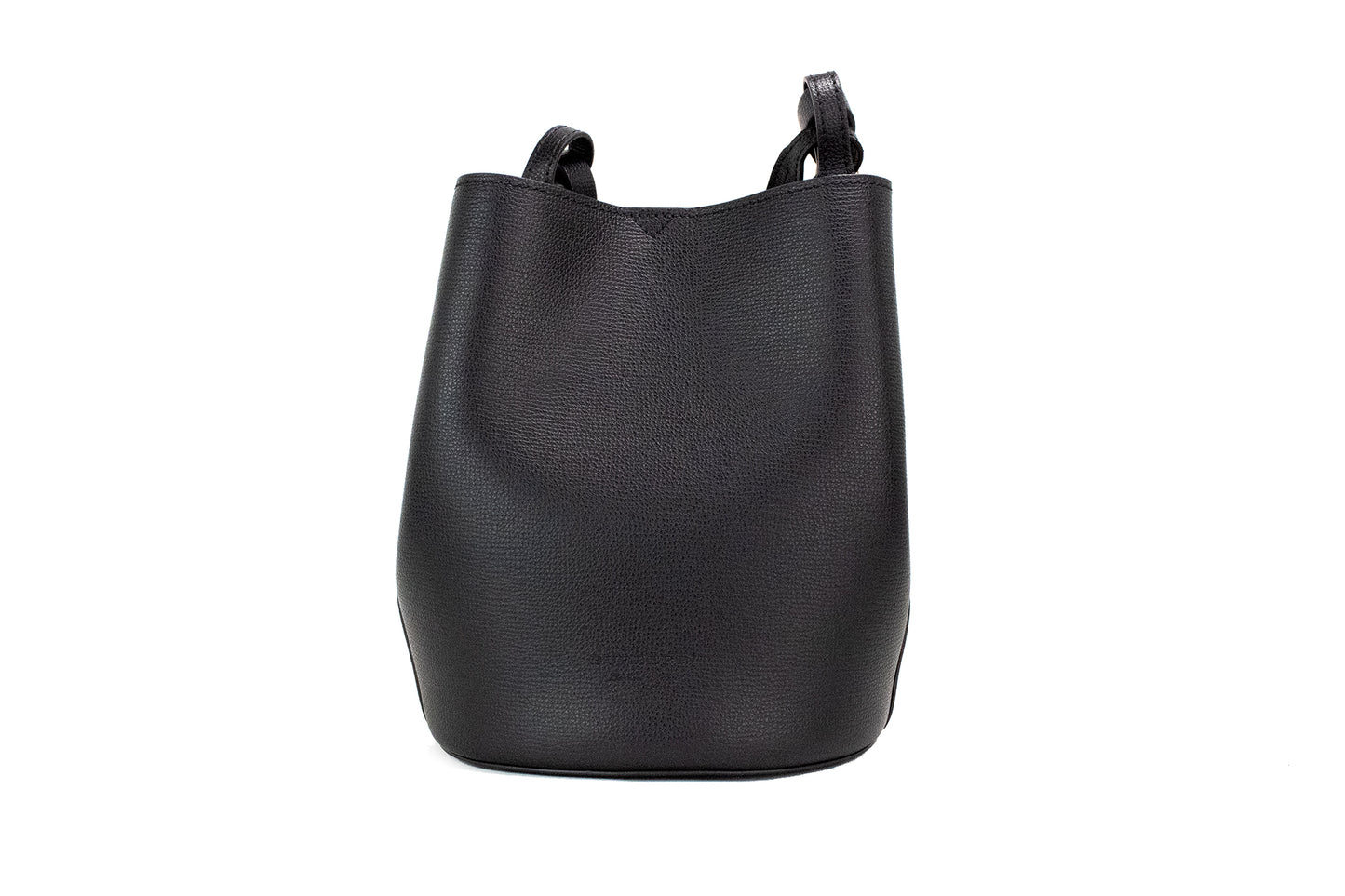 Lorne Small Black Haymarket Check Pebble Leather Bucket Handbag Purse-Burberry-LabelTerrace.com