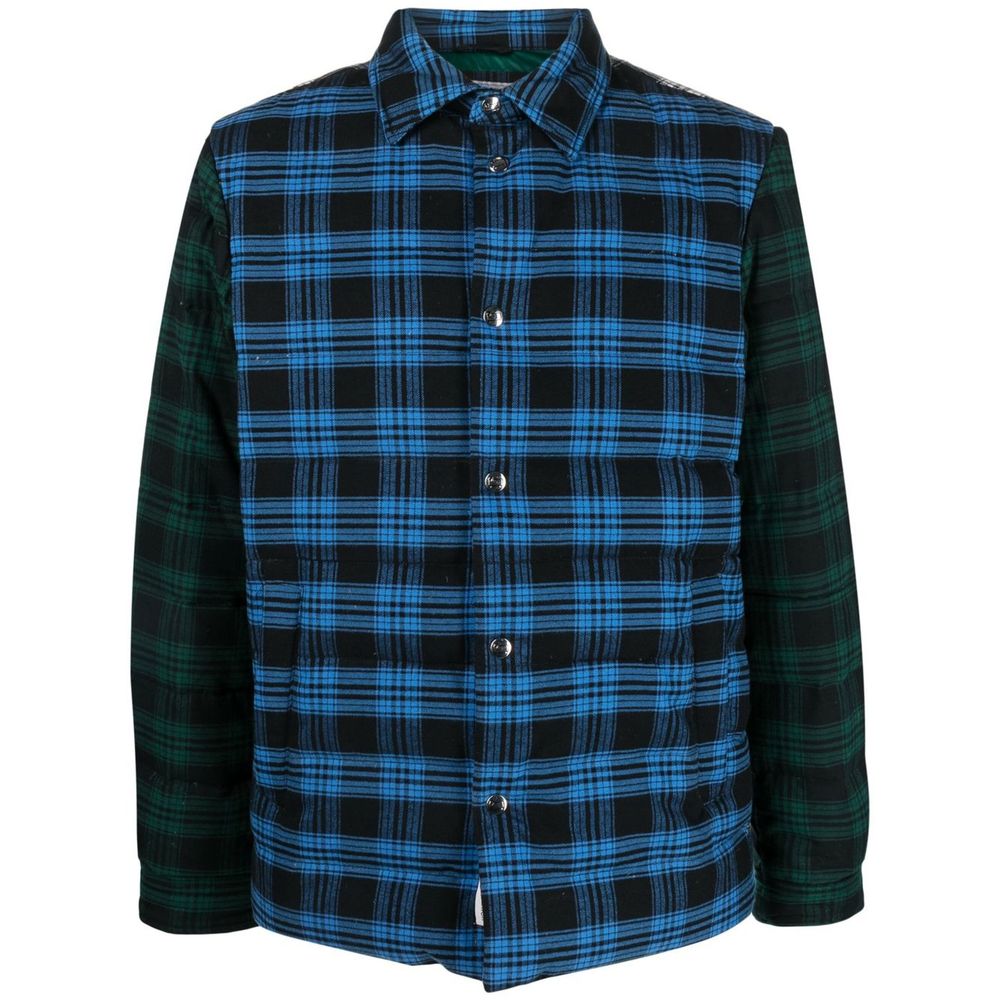 Multicolor Cotton Men Jacket-Woolrich-LabelTerrace.com