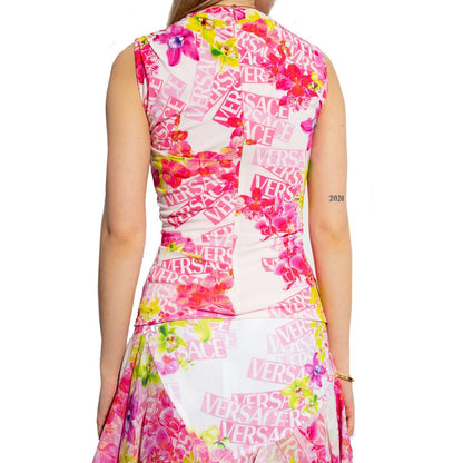 Sleeveless Printed Top-Versace-LabelTerrace.com