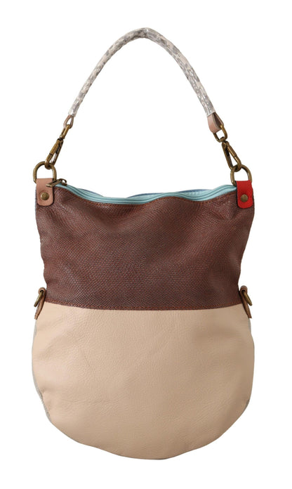 Multicolor Genuine Leather Shoulder Tote Women Handbag-EBARRITO-LabelTerrace.com