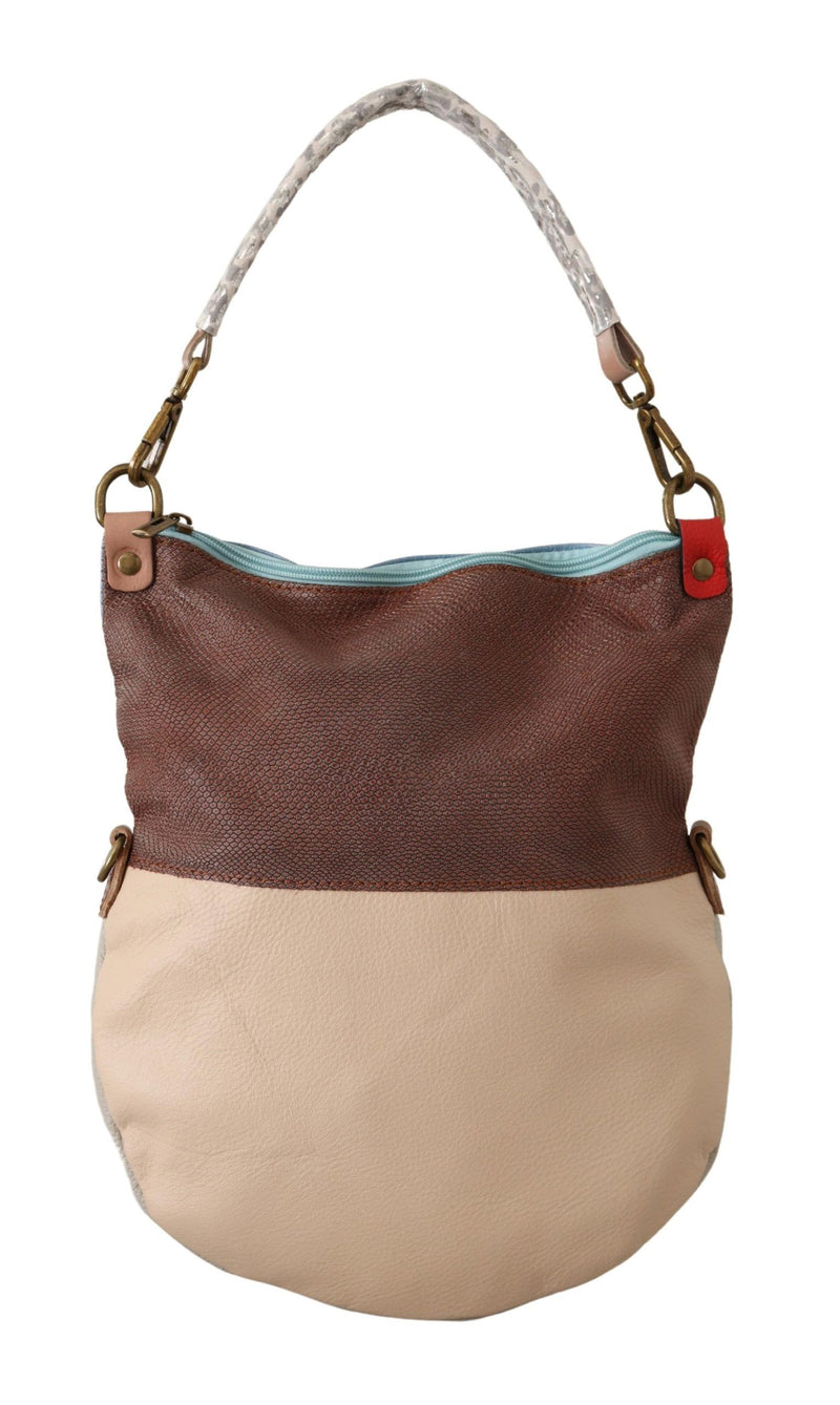 Multicolor Genuine Leather Shoulder Tote Women Handbag-EBARRITO-LabelTerrace.com