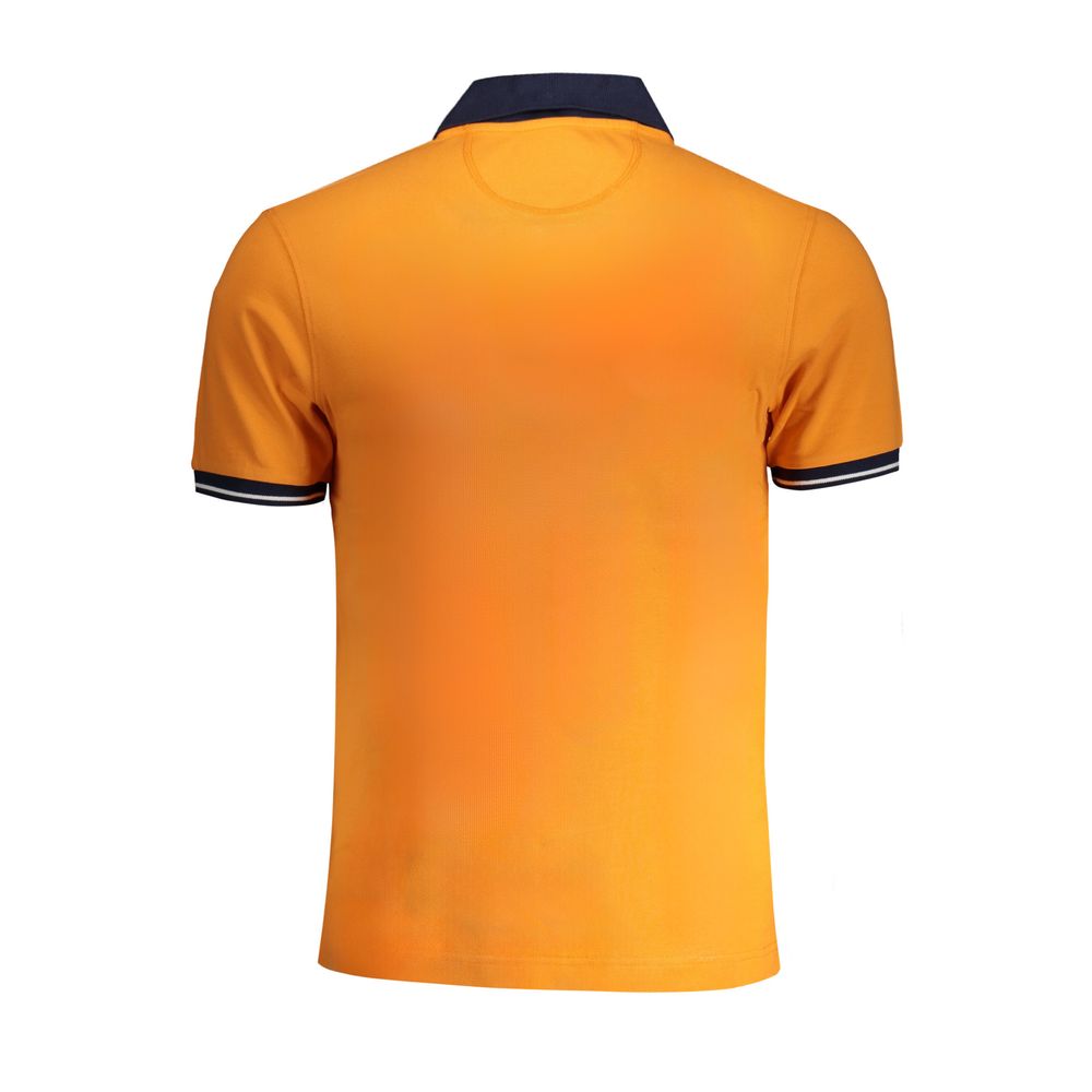 Orange Cotton Polo Shirt-La Martina-LabelTerrace.com