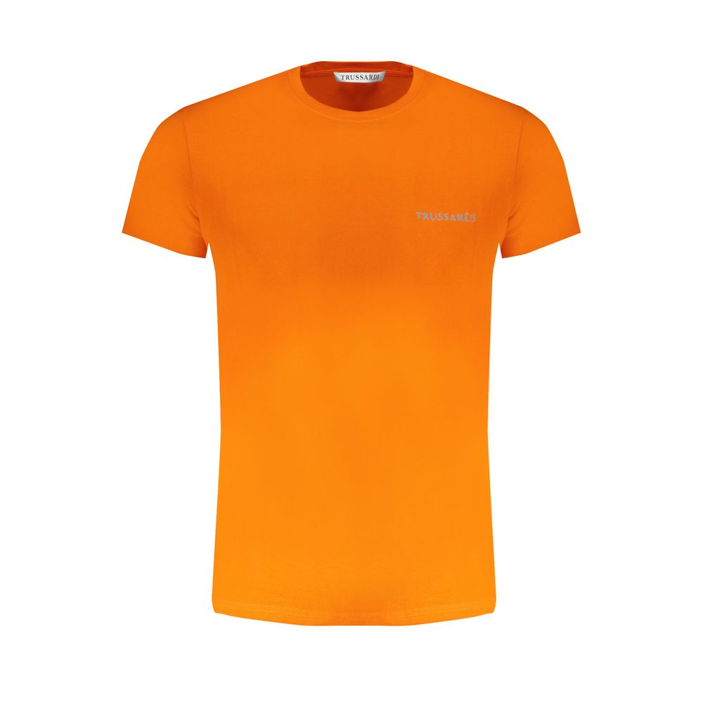 Orange Cotton T-Shirt-Trussardi-LabelTerrace.com