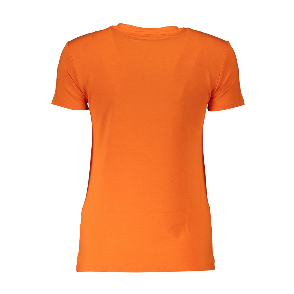 Orange Elastane Women Top-Patrizia Pepe-LabelTerrace.com