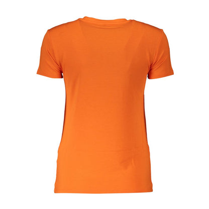 Orange Elastane Women Top-Patrizia Pepe-LabelTerrace.com