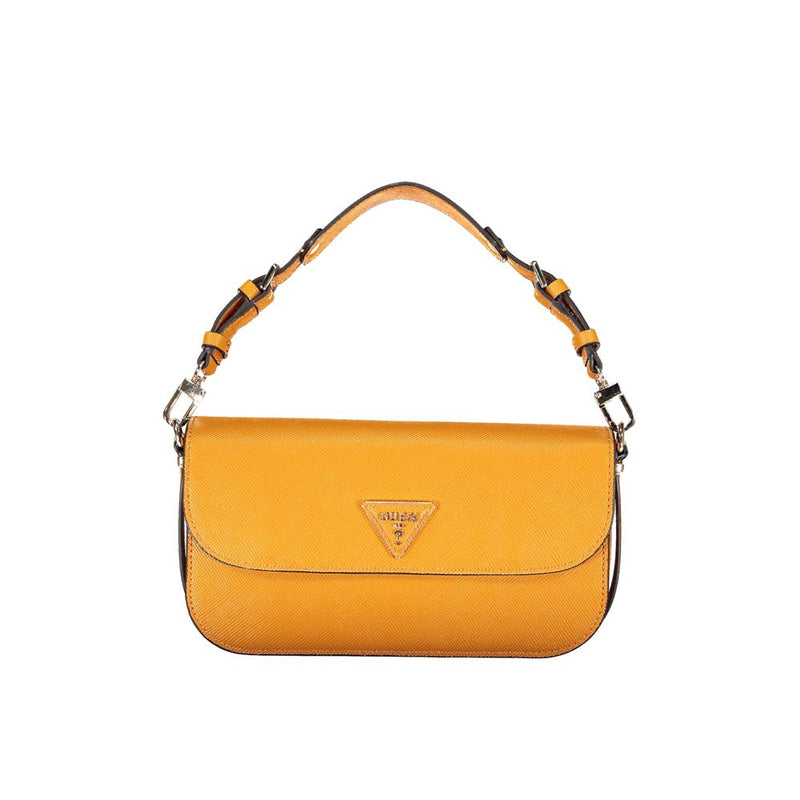 Orange Polyethylene Handbag-Guess Jeans-LabelTerrace.com