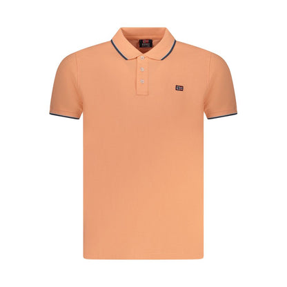 Pink Cotton Men Polo Shirt-Norway 1963-LabelTerrace.com
