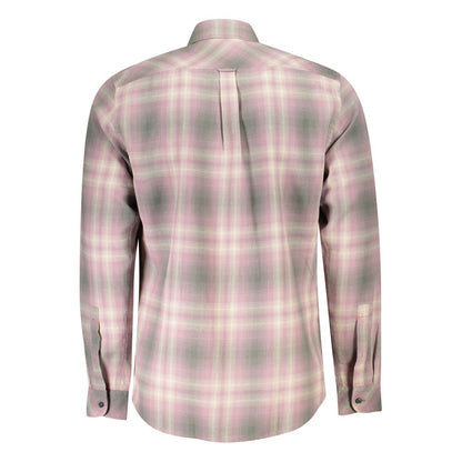 Pink Cotton Men Shirt-Hugo Boss-LabelTerrace.com