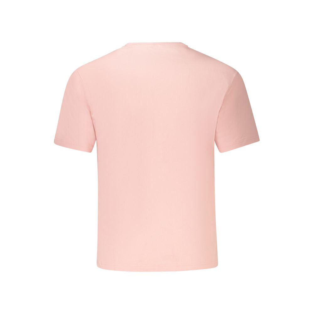 Pink Cotton Men T-Shirt-K-WAY-LabelTerrace.com