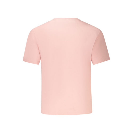 Pink Cotton Men T-Shirt-K-WAY-LabelTerrace.com